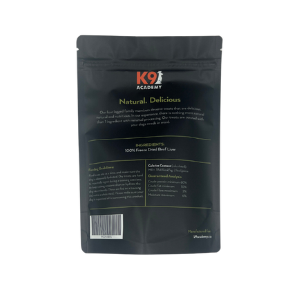 Freeze Dried Beef Liver Dog Training Treats | Single Ingredient, Canada