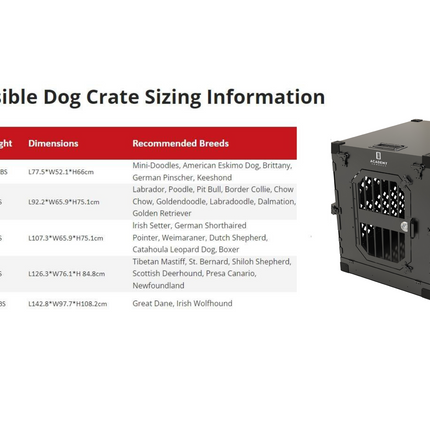 Academy Kennels Collapsible Dog Crate Black