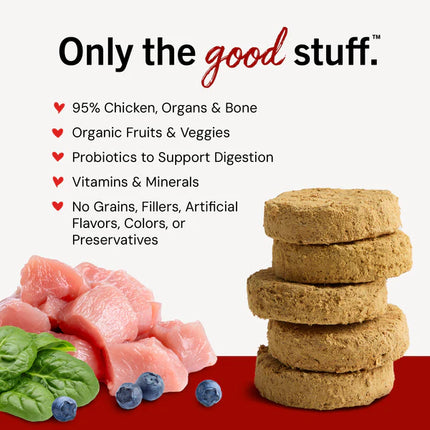 Stella & Chewy's Chicken Dinner Patties Freeze-Dried Raw 25 oz