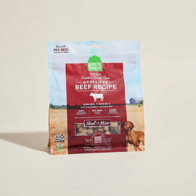 Open Farm Grass-Fed Beef Freeze Dried Raw 31 oz