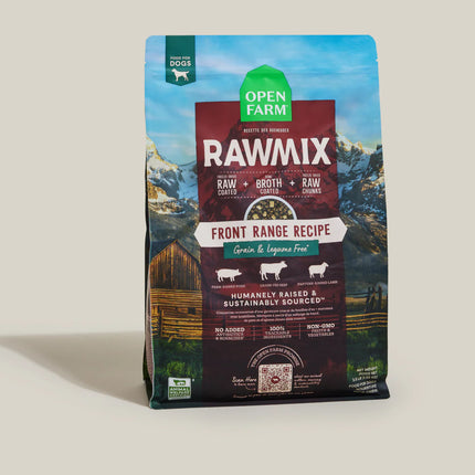 Open Farm-  RawMix Front Range Recipe Grain & Legume Free Dry Dog Food 20lb
