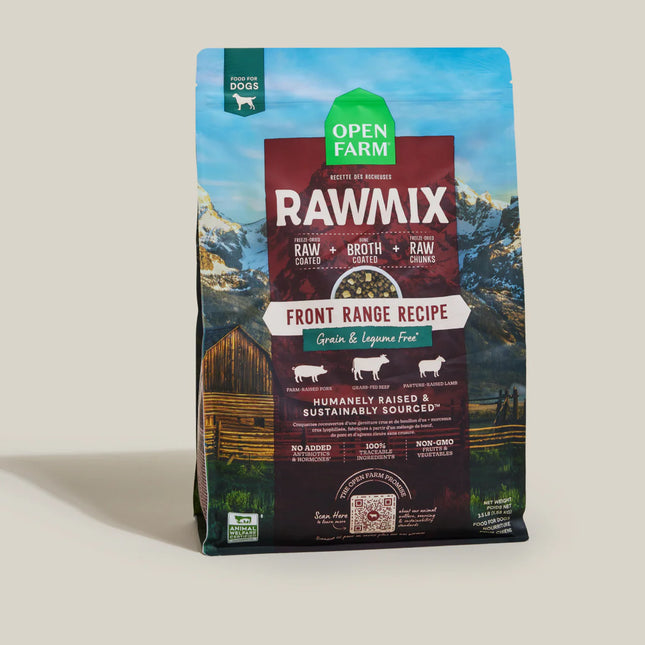 Open Farm-  RawMix Front Range Recipe Grain & Legume Free Dry Dog Food 20lb