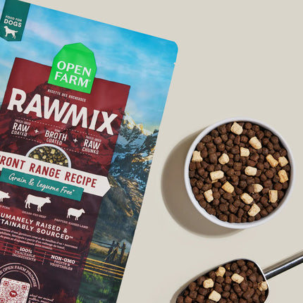 Open Farm-  RawMix Front Range Recipe Grain & Legume Free Dry Dog Food 20lb