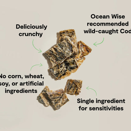 Open Farm Dehydrated Cod Skins Treats 7oz