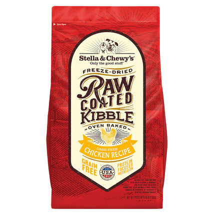 Stella & Chewy's Cage-Free Chicken Raw Coated Kibble Dry Dog Food 22 lb