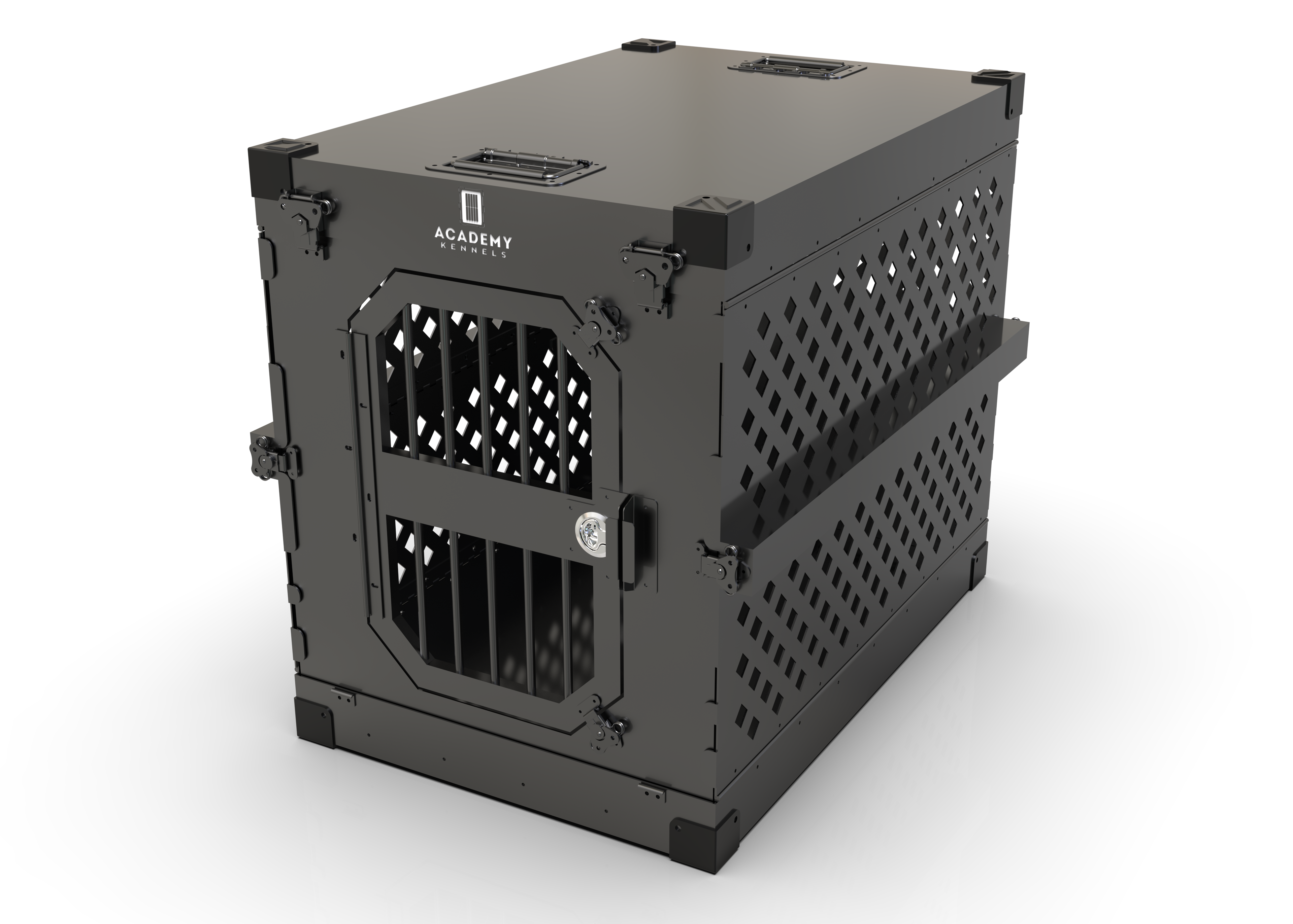 Academy Kennels Collapsible Dog Crate Black – K9 Academy Academy Kennels Collapsible Dog Crate Black – K9 Academy