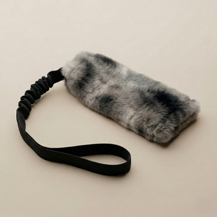 Real Rabbit Fur Bungee Tug | Premium Prey-Drive Tug Toy, K9 Academy