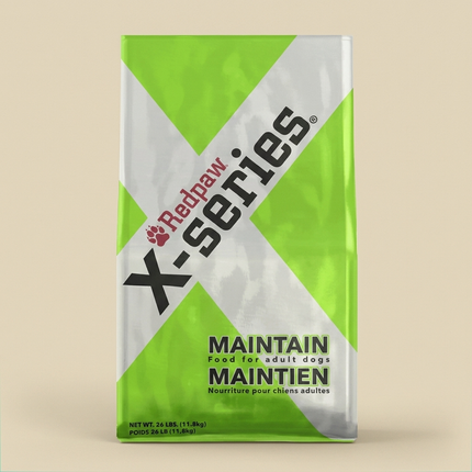 RedPaw X-Series Maintain 26lb bag on warm beige studio background
