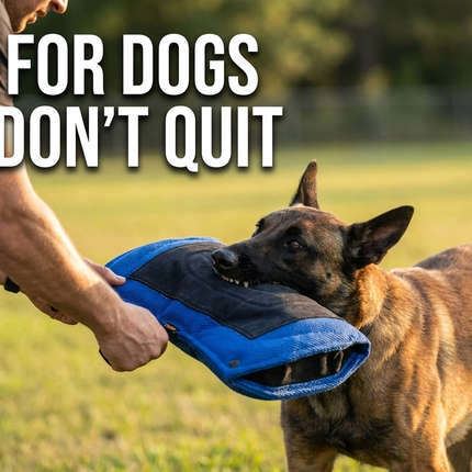 Slide 2 - Built for dogs that don't quit - K9 Academy Bite Wedge action shot