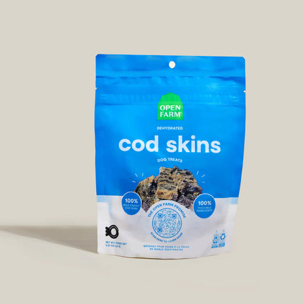 Open Farm Dehydrated Cod Skins Treats 7oz