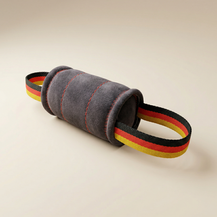 Cylinder Suede Tug | Working Dog Grip-Development Tug, K9 Academy