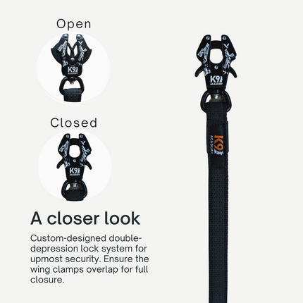 Grip Leash with K9 Academy Clasp | 4ft and 6ft Non-Slip Dog Leash
